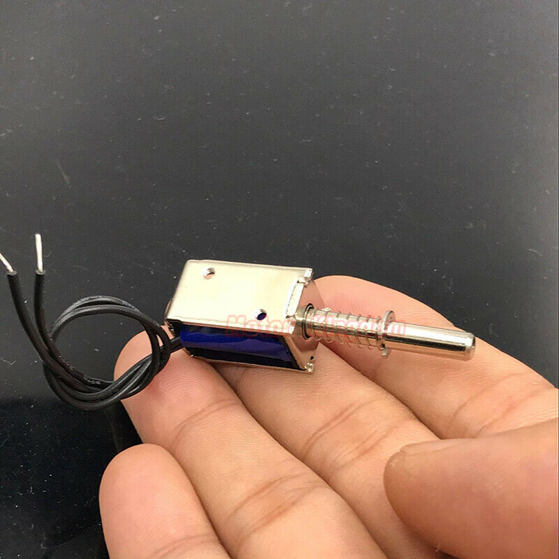 Mikro platz Elektromagneten DC 6V-12V 9V Saug Frühling drücken-ziehen-Typ 5mm Hub Magnet magneten