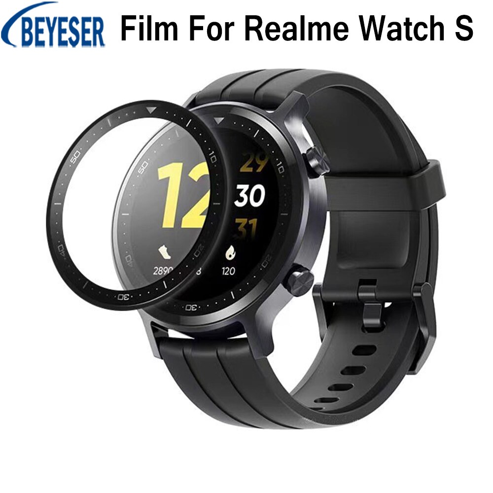 3D Gebogen Rand Film Clear Full Cover Krasbestendig Scherm Beschermende Film 1-2-3 Pcs voor Realme Horloge S Smart Watch