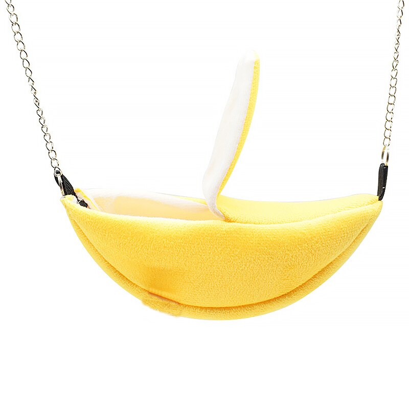Hamaca de hámster de algodón con forma de nido de plátano, hamaca, litera, casa de juguete, jaula para planeador de azúcar, hámster, Animal PEQUEÑO, suministros para mascotas y pájaros