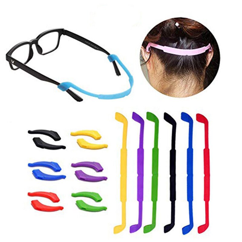 Anti Slip Silicone Glasses Ear Hooks For Kids And Adults Round Grips Eyeglasses Sports Temple Tips Soft Ear Hook: 6