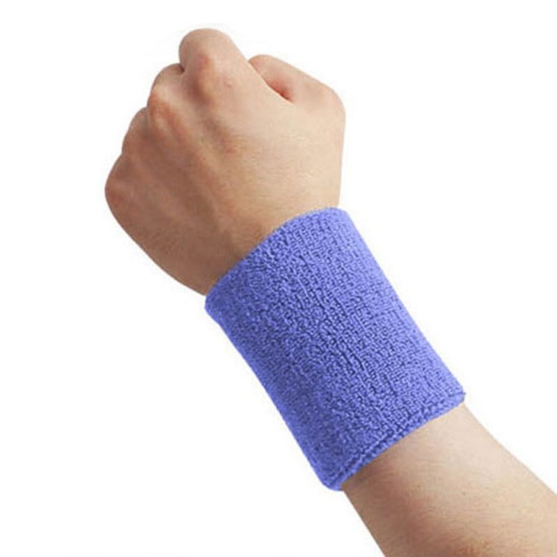 1pcs Sport Protect Wrist Sleeve Gym Sweatband Fitness Run Sweat Band 8*7.5 CM