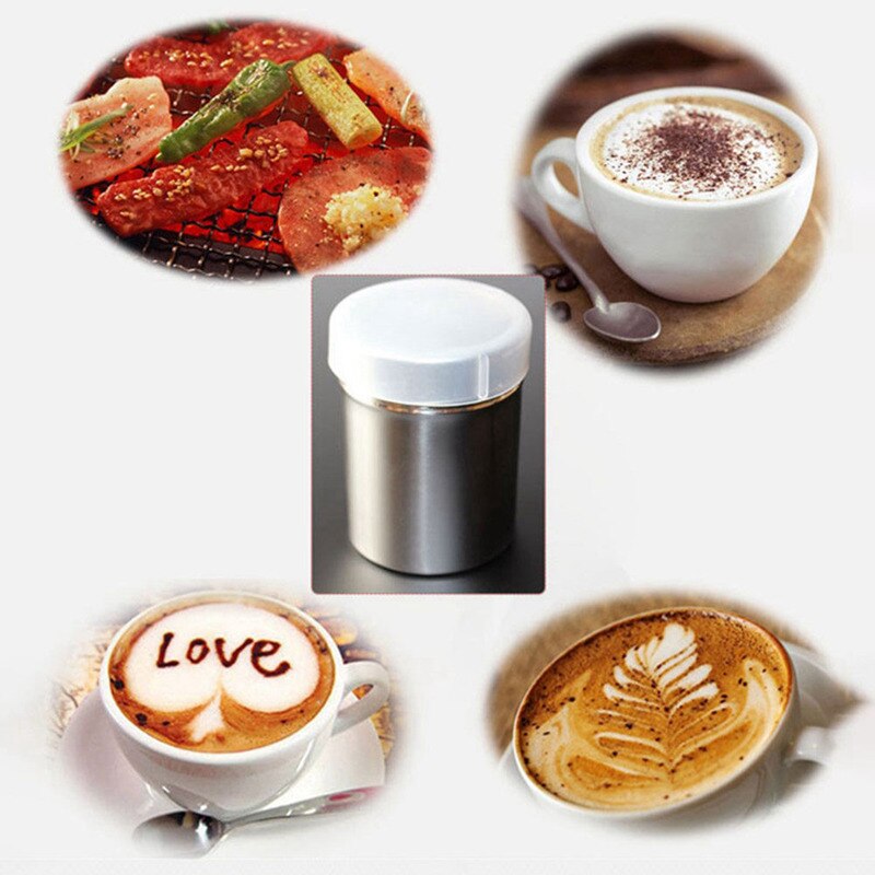 Stainless Steel Chocolate Shaker Icing Sugar Powder Cocoa Flour Coffee Sifter