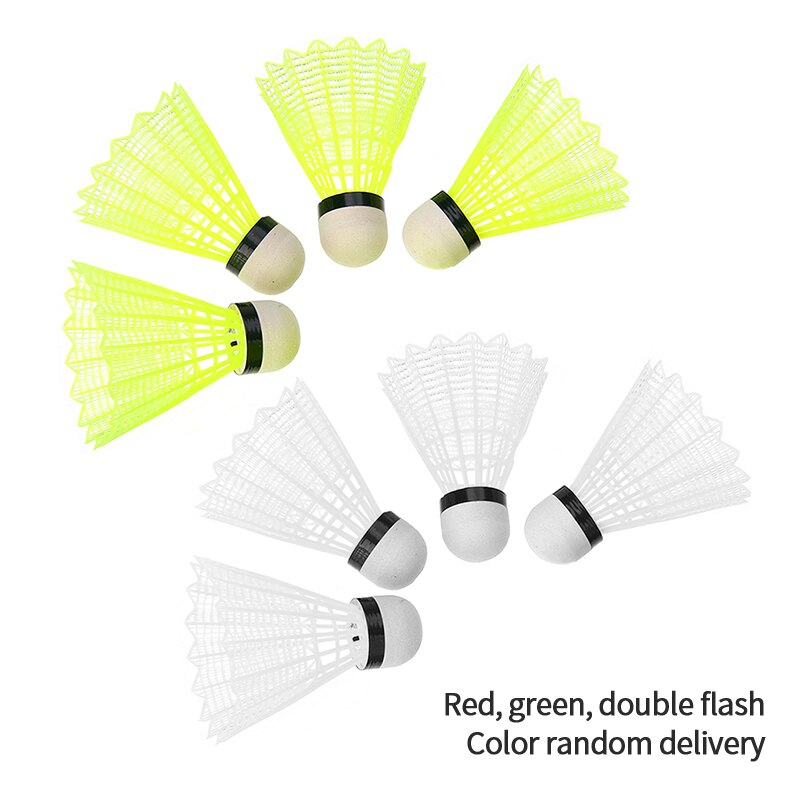 Flash Bal Kleurrijke Led Light Badminton Bal Outdoor Nylon Led Badminton Bal Glowing Light Up Badminton Bal