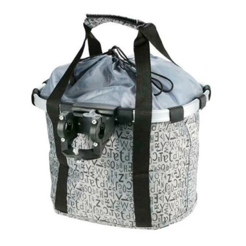 Mir avant pliable pour vélo de montagne, sac de transport pour animaux de compagnie, poignées amovibles, panier de vélo portable, charge de 3kg: GRIS