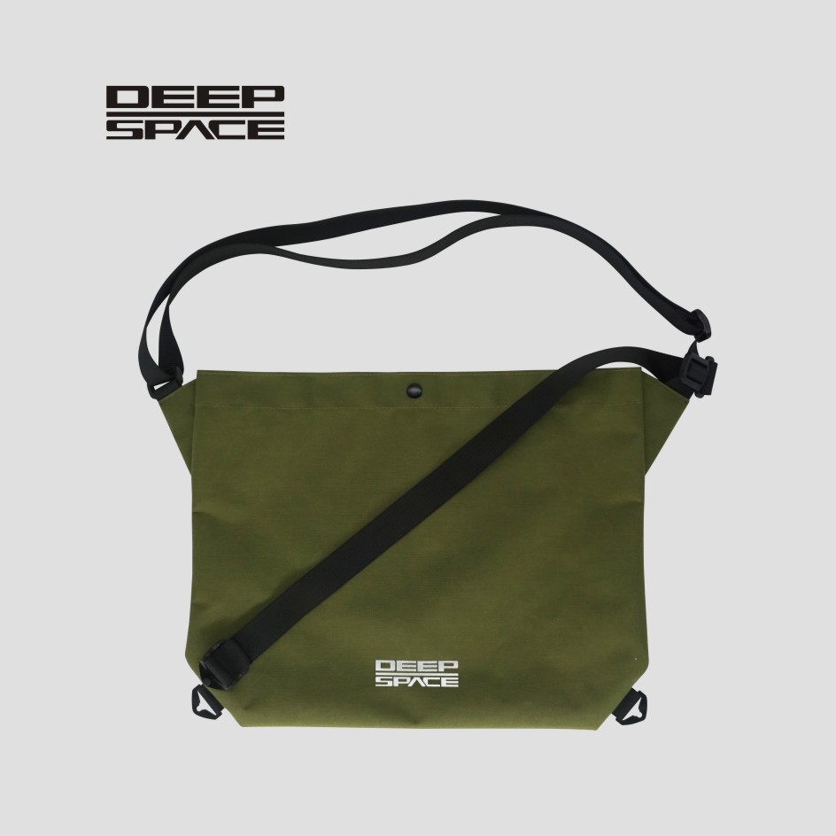 Bicycle Race Feed Bag Cycling Musette for Bike Commuting with Cross Belt: green