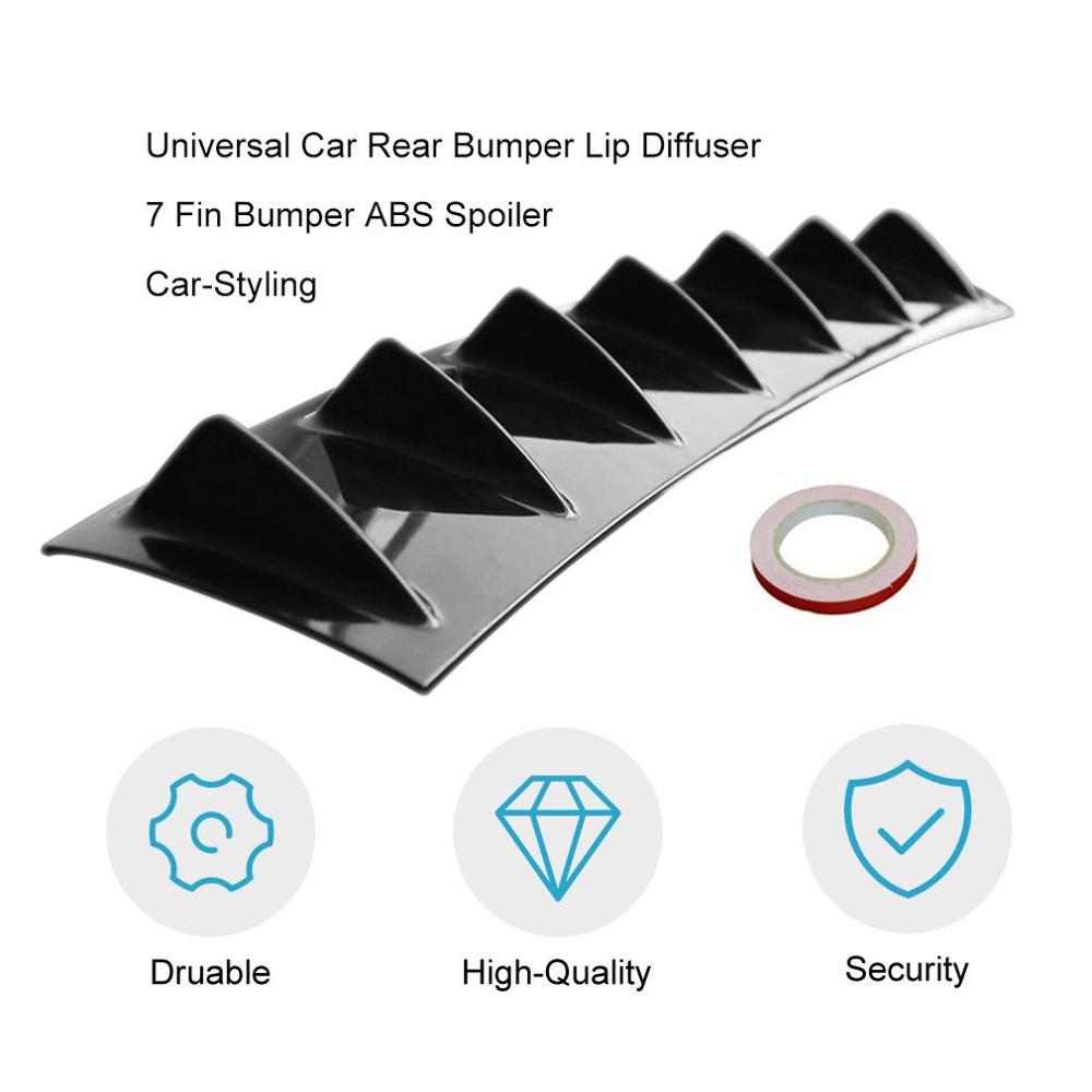 Universal Car Rear Bumper Lip Diffuser 7 Haaienvin... – Vicedeal