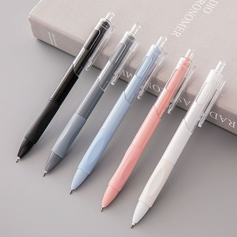 5 pcs gel pen ins smooth press quick-drying 0.5mm black pen ballpoint pens school supplies stationery