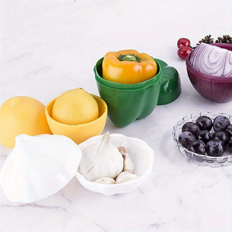 Lebensmittelbox, Kunststoff, versiegelt, kreativer Organizer, Schärfer, Gemüsebehälter, Zwiebel, Knoblauch, grüner Pfeffer, frische Aufbewahrung, Küchenwerkzeug