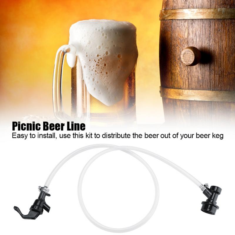 Novo novo 100cm mangueira de cerveja com festa picnic tap e bola bloqueio desconexão para barril cerveja