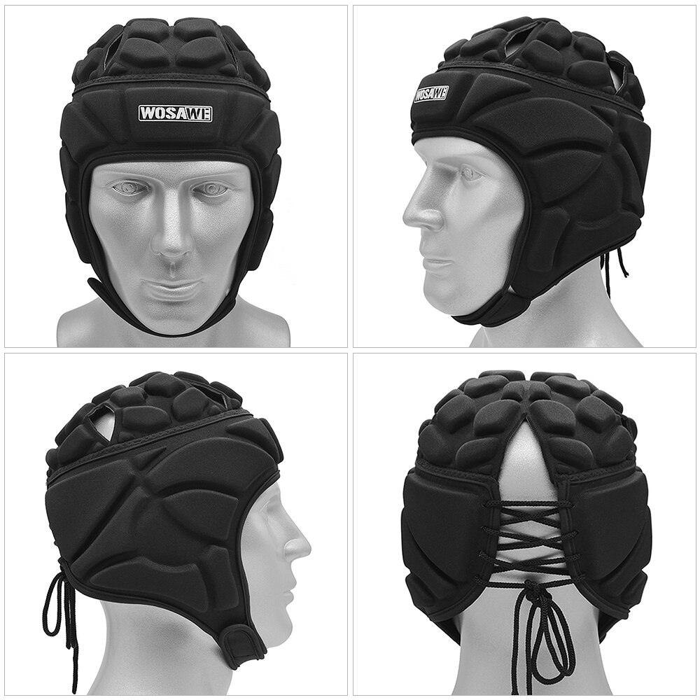 Adjustable Goalkeeper Helmet Sports Football Soccer Rugby Goalie Helmet Head Guard Hat Head Protector