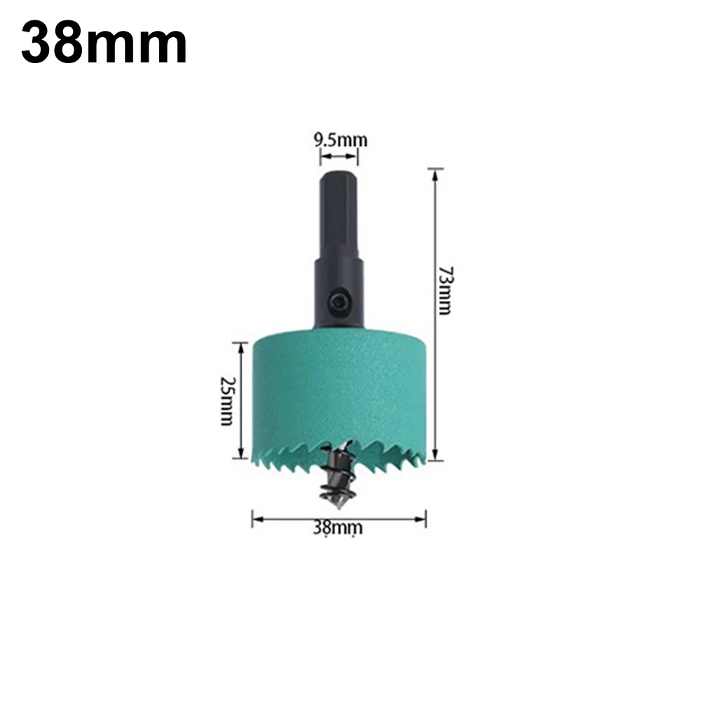 12 Stück 16–53 mm Bimetall-Holz-LochsäGen-Bohrer HSS-Stahl M42 Lochsäge Holzbearbeitungswerkzeuge für Downlight-Trockenbau-Öffnungswerkzeuge: Grün