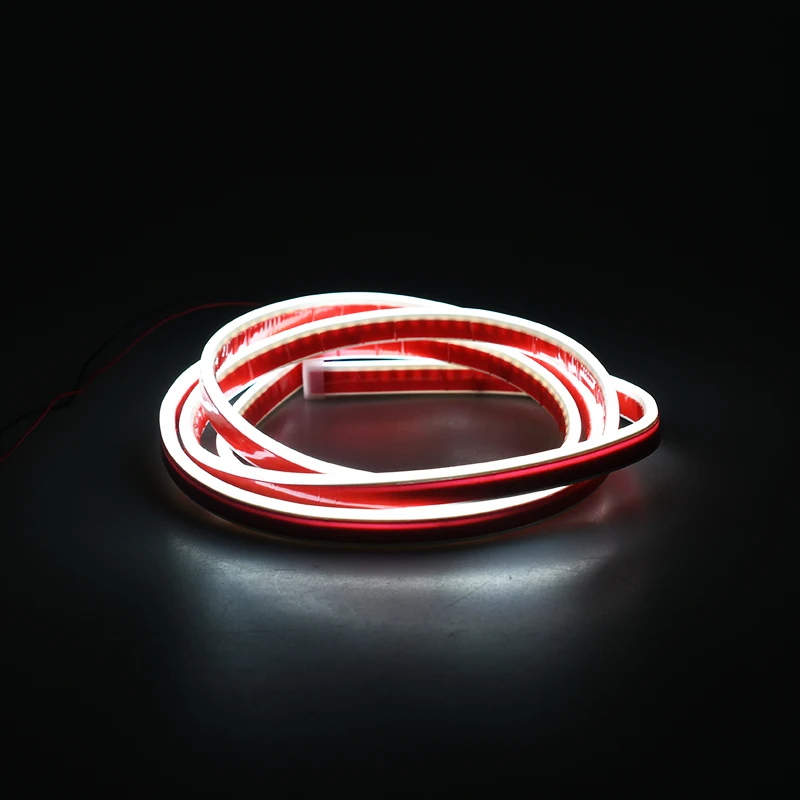 Bande lumineuse Led pour capot de voiture, lampe décorative, Flexible, feux de jour DRL, bandes de phares automobiles, accessoires de voiture: Marron
