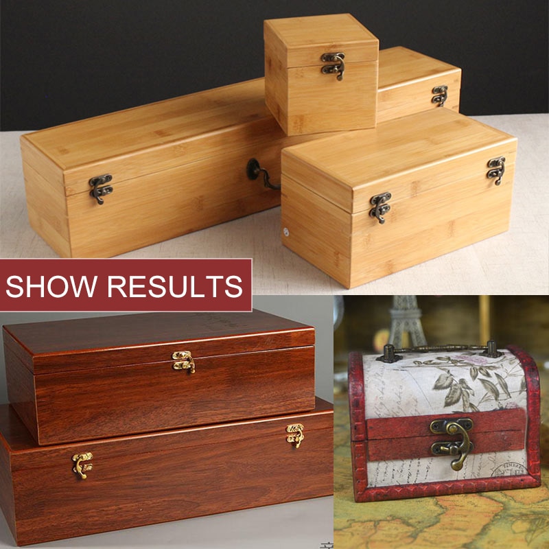 Antique Metal Lock Mini Decorative Hasps Hook for Wooden Jewelry Box Padlock with Screws ZAKKA Box Hardware Decor