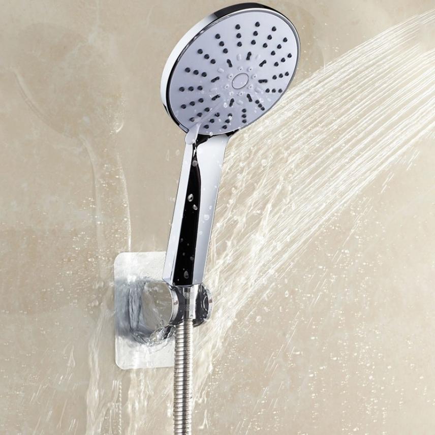 Ponsvrije naadloze sticker douchebeugel volledig verstelbare douchehouder wandmontage zuignap houder badkameraccessoire