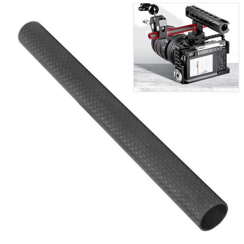 15cm 20cm 25cm 30cm 40cm tubo de fibra de carbono haste para diâmetro 15mm siga foco equipamento gaiola haste sistema ferroviário tubo para câmera foto