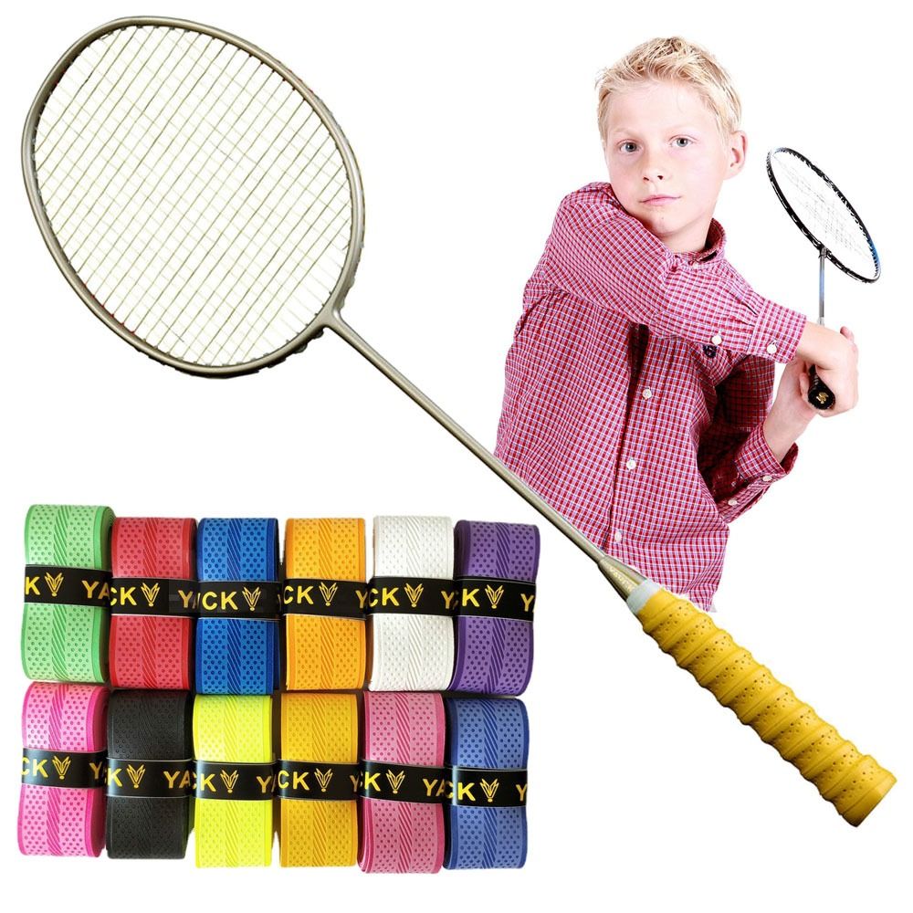 Breathable Multi-color Badminton Racket Overgrips PU Pressure Point Grip Tape Tennis Paddle Non-Slip Over Grips