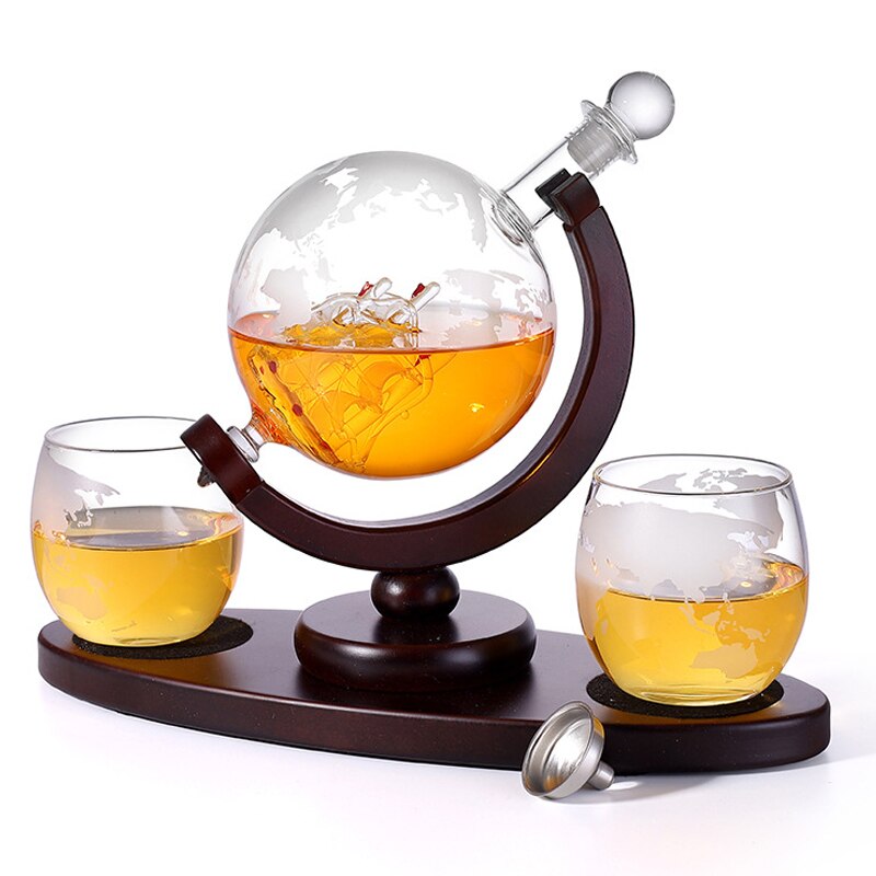 Decanter Whisky Con Bicchieri - Set Regalo Uomo Compleanno Con Pietre Di Raffreddamento - Foto 12