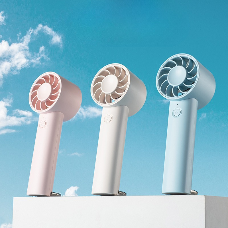 Draagbare elektrische ventilator Handheld ventilator op batterijen Reisaccessoires Oplaadbare turbineventilator Kleine zakventilator