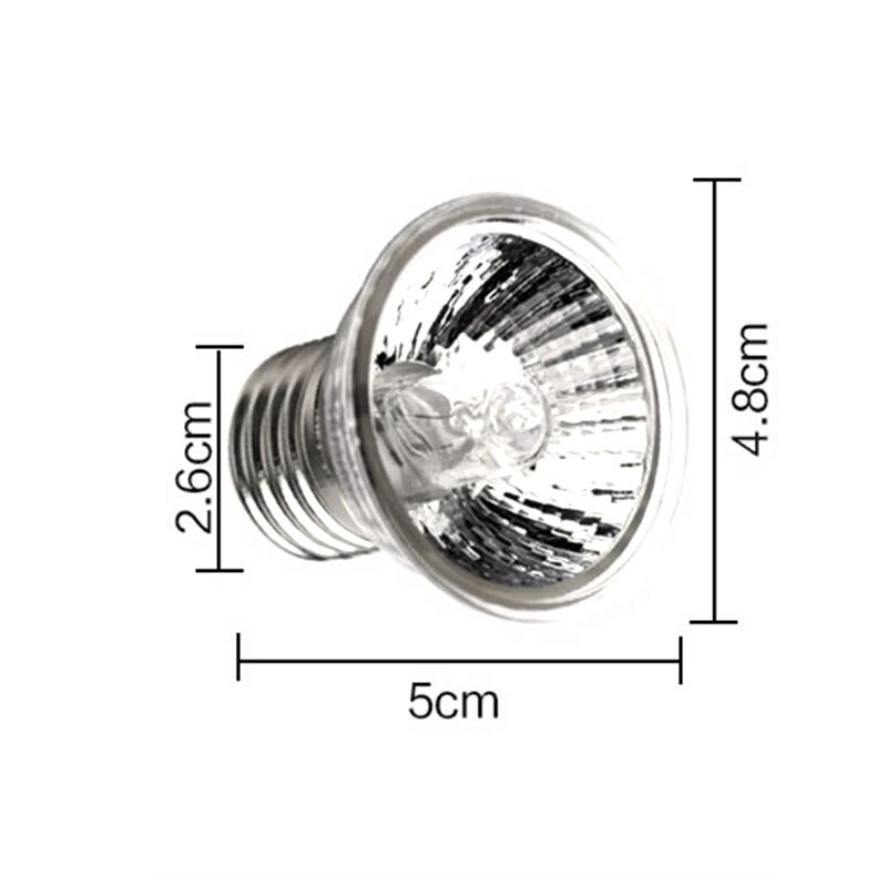 25/50/75W Reptile Lamp Pet Heat Lamp Bulb Turtle Basking UV Light Bulb Sunbathing Lamp Sun Lamp Temperature Controller