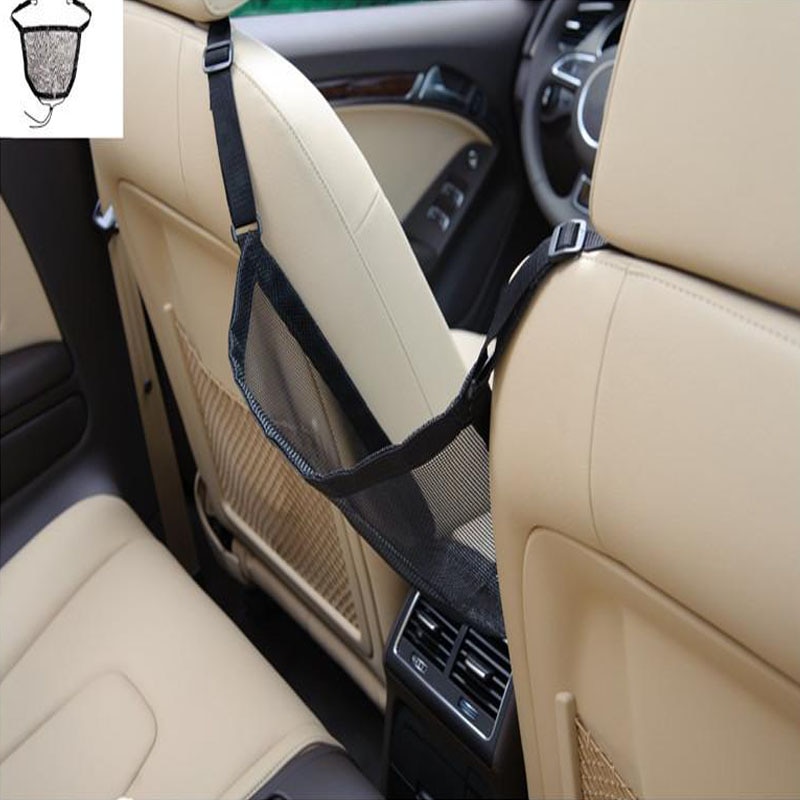 1pc bilnett nettlomme oppbevaringspose nettlomme mellom bagasjeholderholderlomme til bilbiler bilinteriør garn styling
