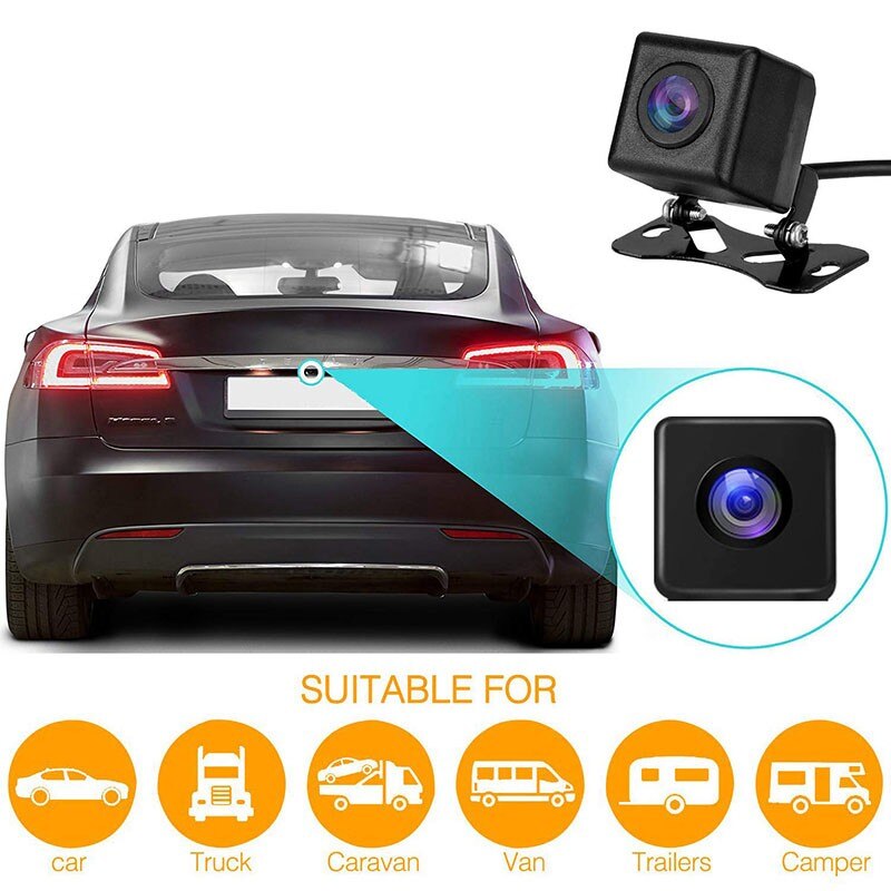 HD Night Vision Car Rear View Camera 170 Degree Waterproof 12V Auto Reversing Camera CCD Backup Monitor Rearview Cameras