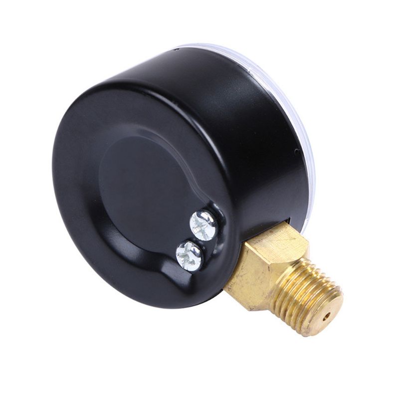 0-4 bar /0-60 psi luchtcompressor hydraulische drukmeter brandstof lucht olie hoog vacuümmeter 1/4\ " npt zijmontage  y5ld
