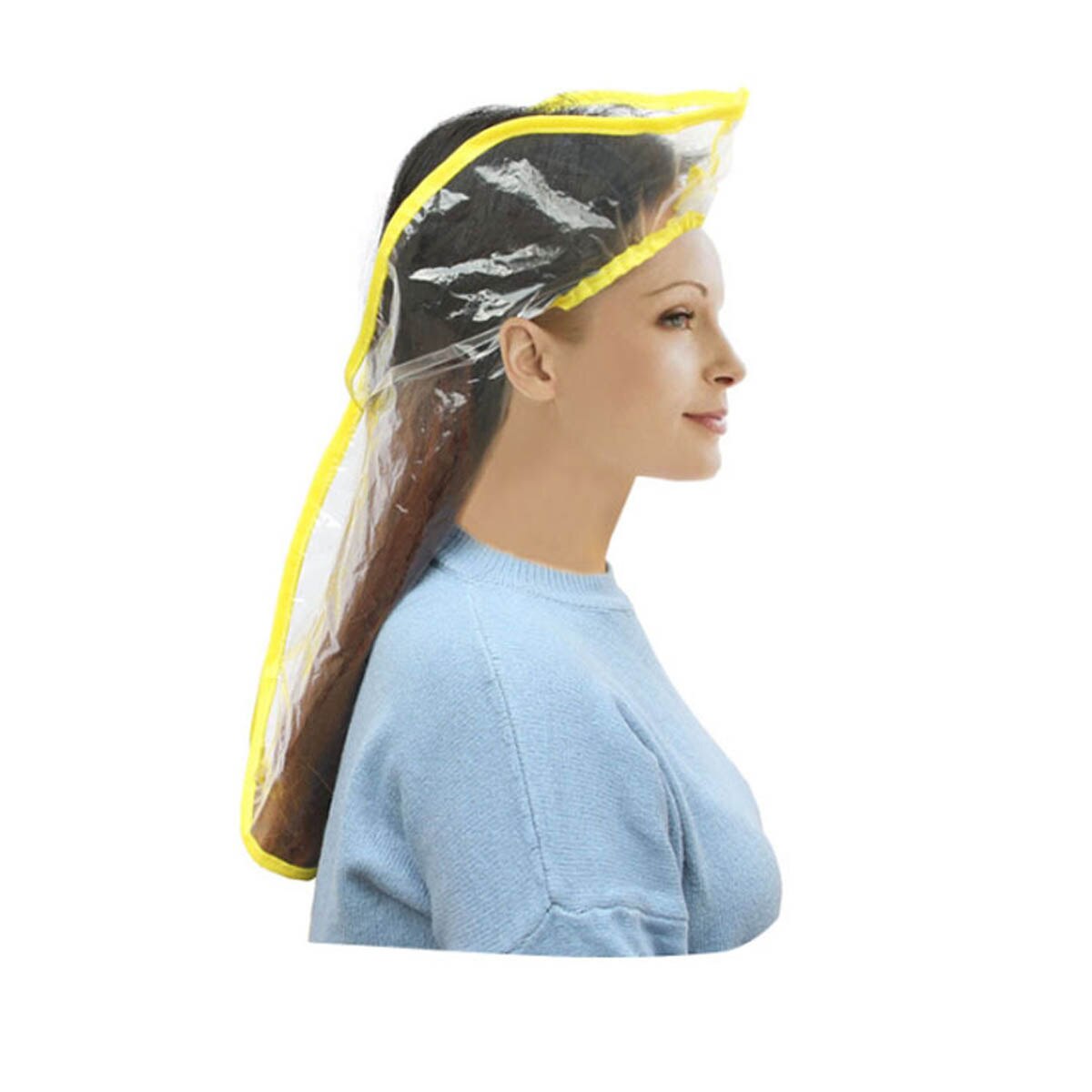 Hair Shampoo Funnel Transparent Plastic Baked Oil Hair Care Hood for Home Hair Salon