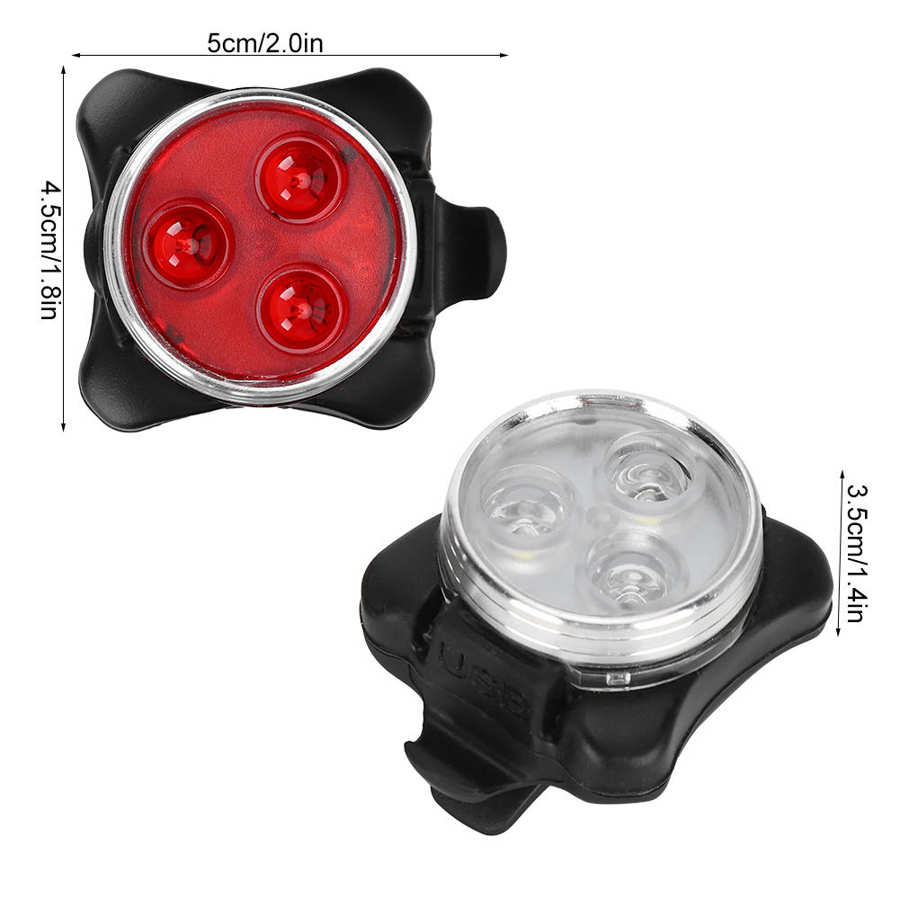 1 Paar Fiets Achterlicht Usb Oplaadbare Fiets Achterlicht Waterdichte Achter Led Fiets Licht Nacht Rit Voor Fietsen Wandelen camping