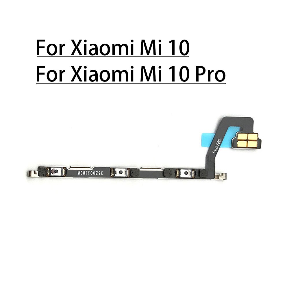 Power Button Key Voor Xiaomi Mi 10 Pro Volume Knop Side Key Flex Vervanging: Power Flex