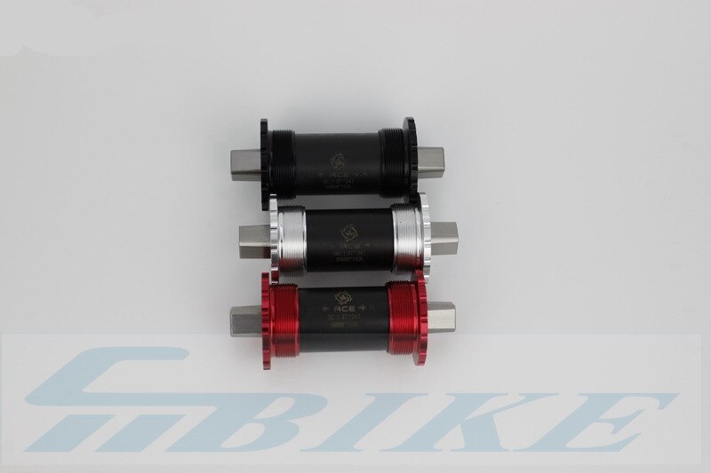 Bicycle middle axle titanium bottom brackets for brompton folding bike 103/107/110/113/119mm titanium shaft 3 colors