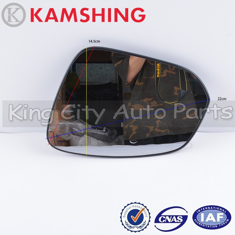 CAPQX para Toyota RAV4 espejo retrovisor lateral espejo retrovisor para coche lente de reversa con calefacción o no