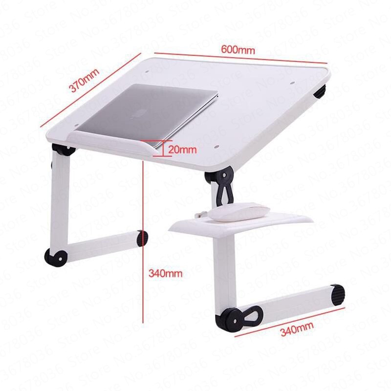 Small Table Bed Foldable Laptop Desk Bed with Small Dormitory College Lazy Folding Bracket Mesas Pequenas Height Adjustable Desk