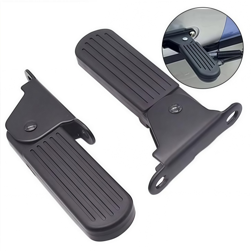 1pair Electric Moped Front Pedal Scooter Front Foldable Pedal Leg Support Pad Thickened Steel Plate Ebike Accessories