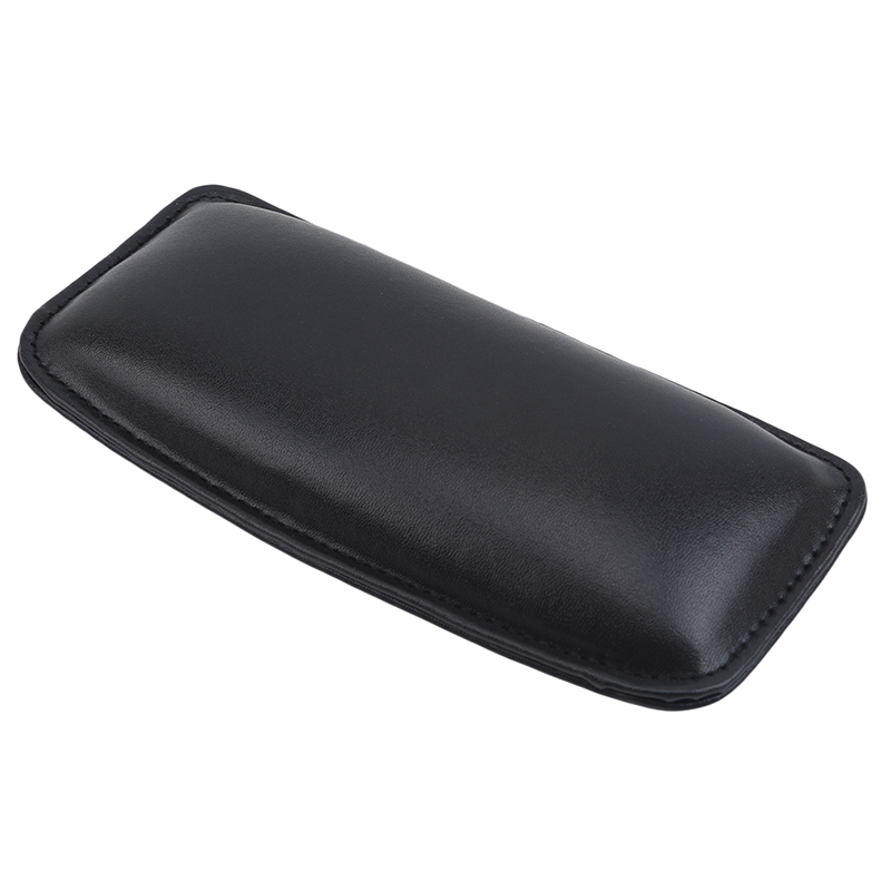 Rodillera negra para coche, rodillera de cuero para Interior de coche, cómoda espuma viscoelástica Universal