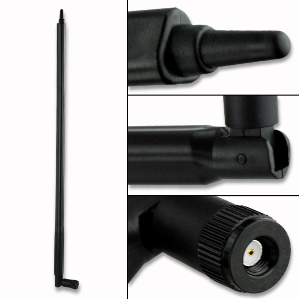 triángulo de negro 20dBi 2,4 GHz Booster inalámbrico WLAN RP-SMA antena aérea WIFI para módem Router tarjeta PCI