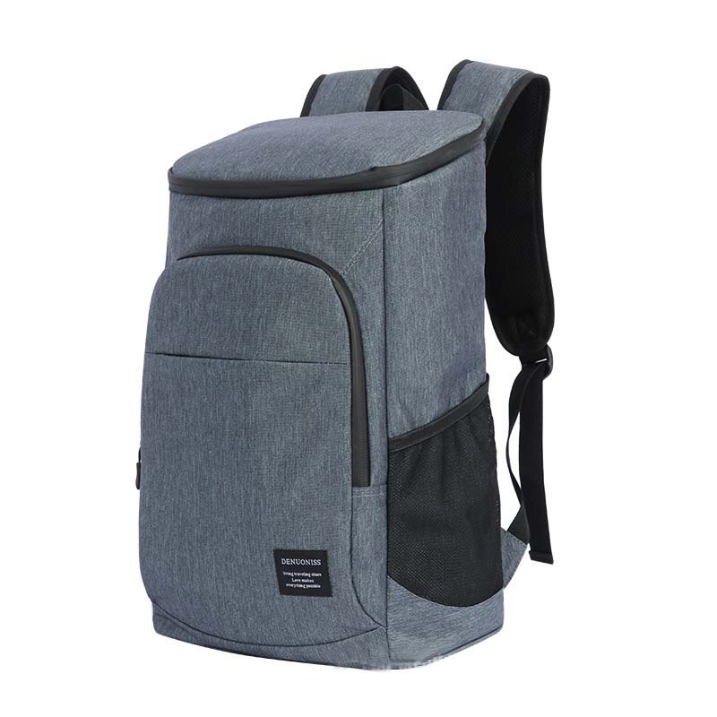 26L dicht kühler Rucksack 35 dosen thermische mahlzeit getränke wein isolierte kühltasche große picknick fahrzeug isolierung kühlen tasche: dunkel grau