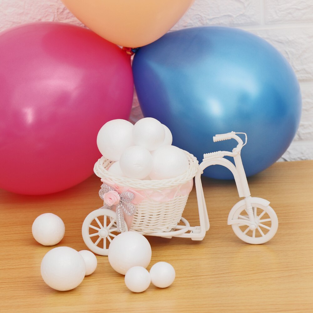 Bolas de poliestireno para manualidades, bolas de espuma blanca de 20-120mm para manualidades de navidad, de poliestireno para decoración de bodas, Fiestas y Navidad, 1 unidad