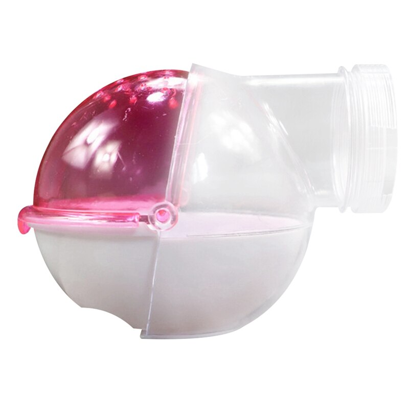 Conteneur de bain de sable respirant pour Hamster, pour Cage, Gerbille de souris, boîte de salle de bain pour animaux de compagnie, bain de sable, jouet pour petit animal de compagnie: Pink