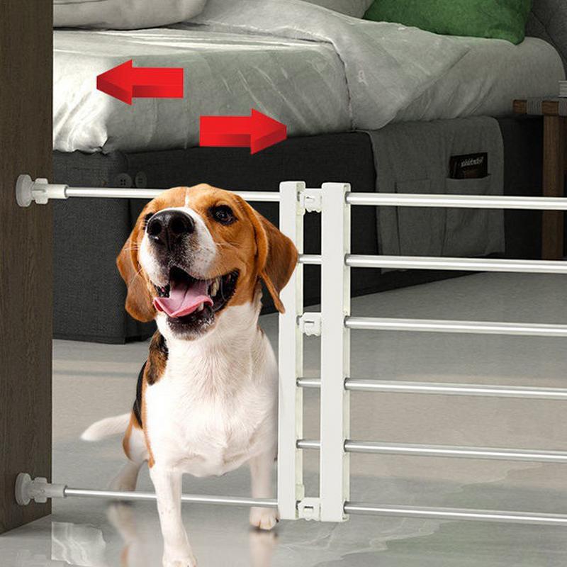 Porte intérieure pour chien, clôture autoportante rétractable, sans clous, porte réutilisable pour petits et moyens chiens, clôture pour chiots, fournitures pour animaux de compagnie