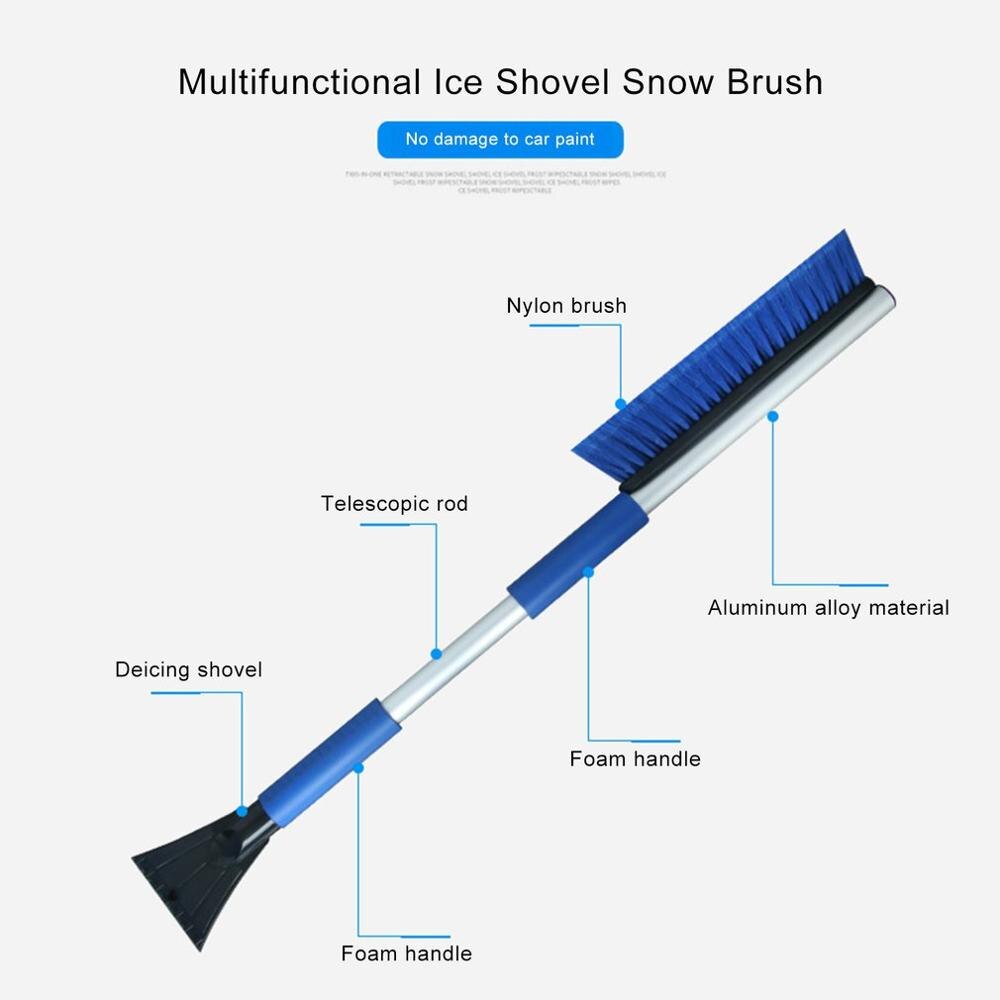IM-X16 Car Snow Shovel Winter Auto vehicle Snow Ice Scraper Snowbrush Shovel Long Handle Removal Brush Ice Scraper Tool