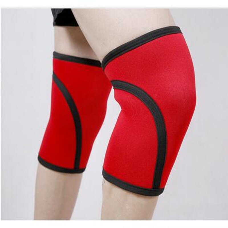 Een Knie Pad 7 Mm Dik Duiken Materiaal Antislip Slijtvaste Rode Man Vrouw Arbeid Bescherming Veiligheid anti-Collision Knie Pads