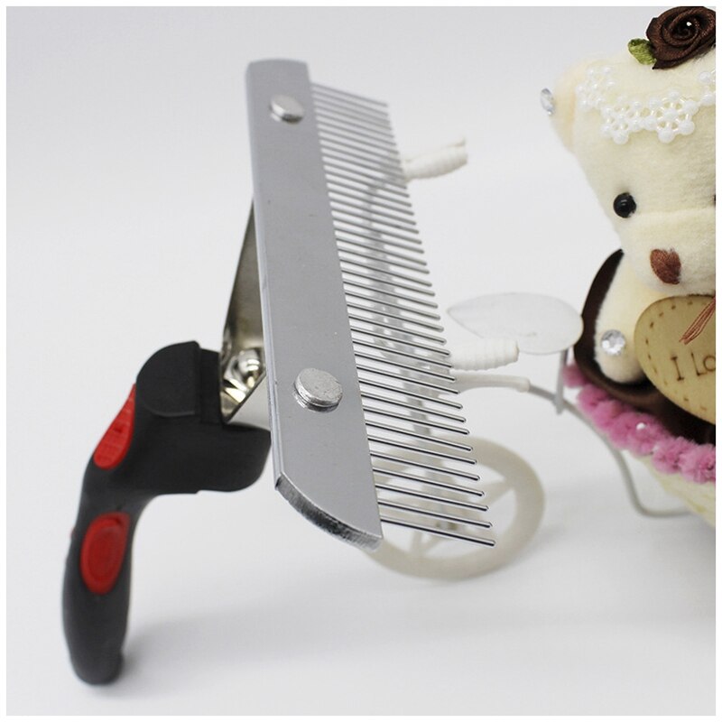 Gemak Te Gebruiken Huisdier Kam Extra Grote Rake Kam Grooming Brush Deshedding Tool Schoonheid Kam Voor Grote Honden Golden retriever Husky Huisdieren