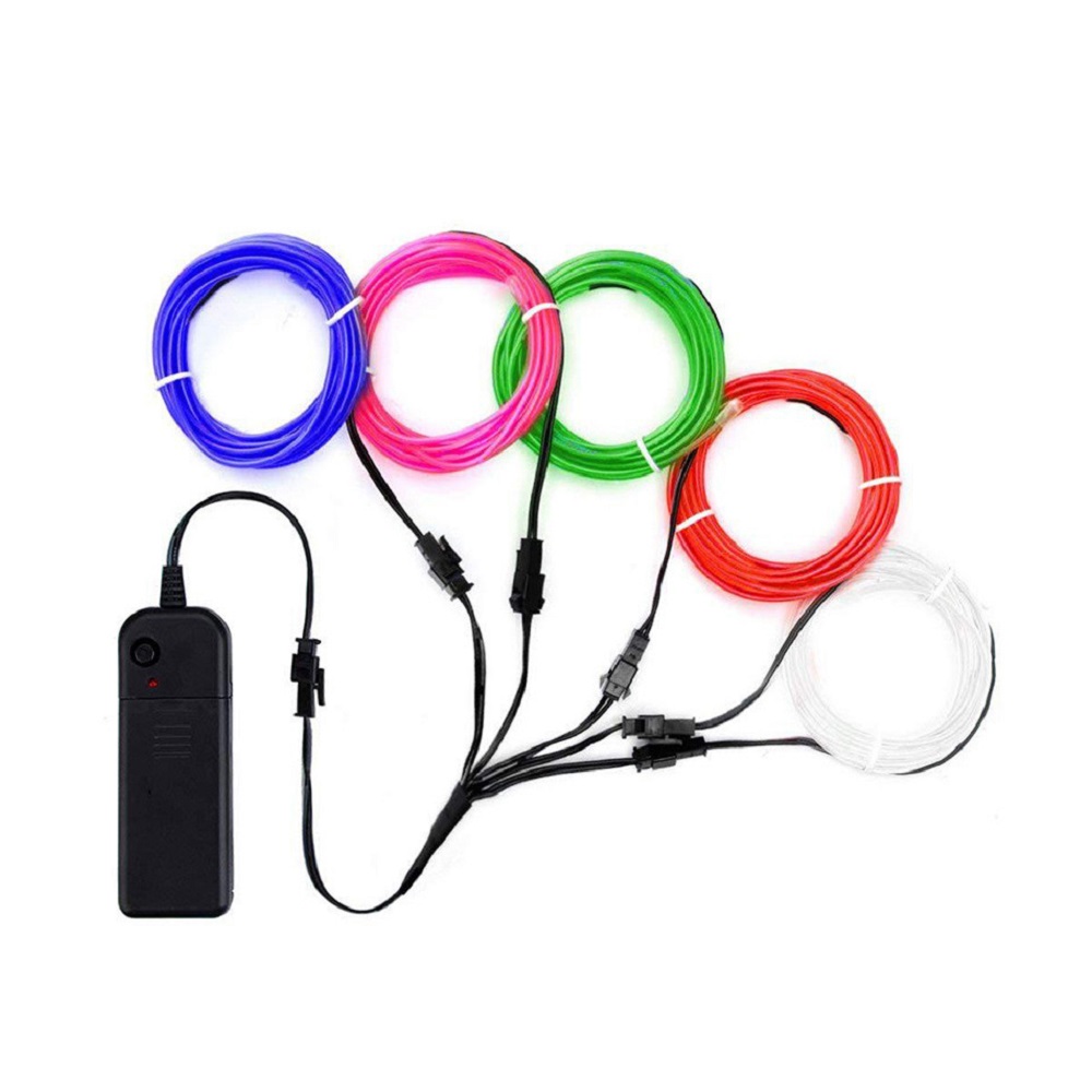 Connettore divisore da 1 a 2/3/4/5 per cavo EL Luce elettroluminescente collegato con cavo invertitore Cablaggio luce al neon portato