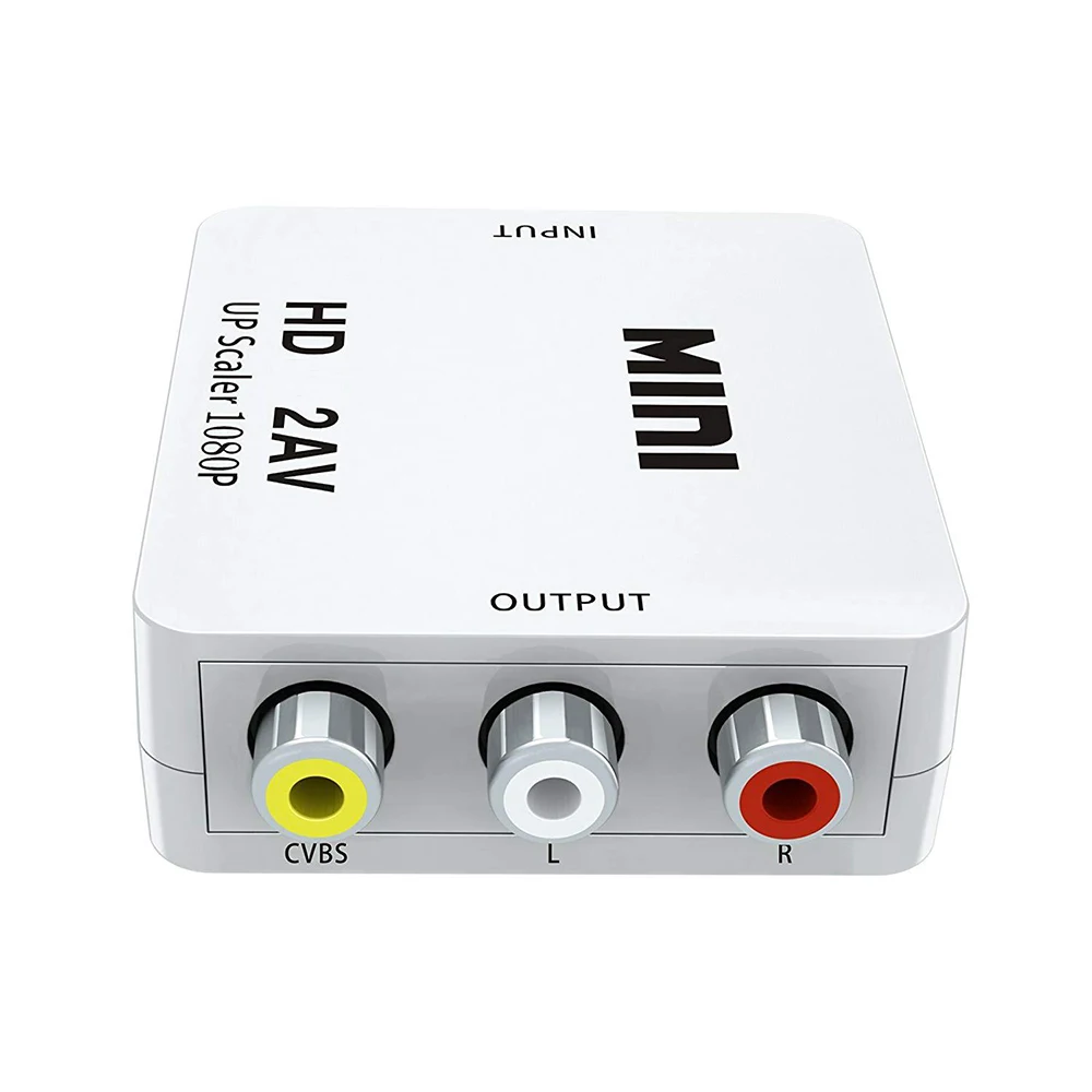 1080p hdmi-adapter hdmi til av-konverter hdmi til rca-adapter cvsb lr-video komposit av-scaler-konverter til pc hdtv-projektor