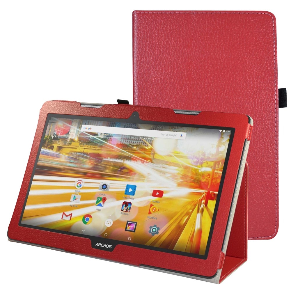 Archos 133 Oxygen Case,Mama Mouth PU Leather Folio 2-folding Stand Cover with Stylus Holder for 13.3" Archos 133 Oxygen Tablet