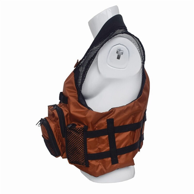 Suitable Fly Fishing Vest Outdoor Trout Packs Mesh Fishing Vest Tackle Bag Jacket Clothes Survive Floatable Vest