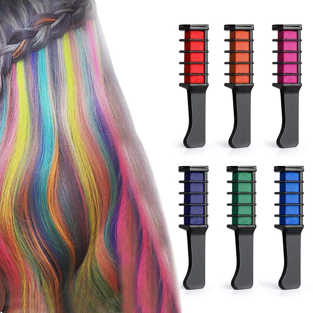 Mini peine de tinte temporal para el cabello, crayones de de , tinte de Color para el cabello, tiza de Color para el cabello para salón, 1 unidad