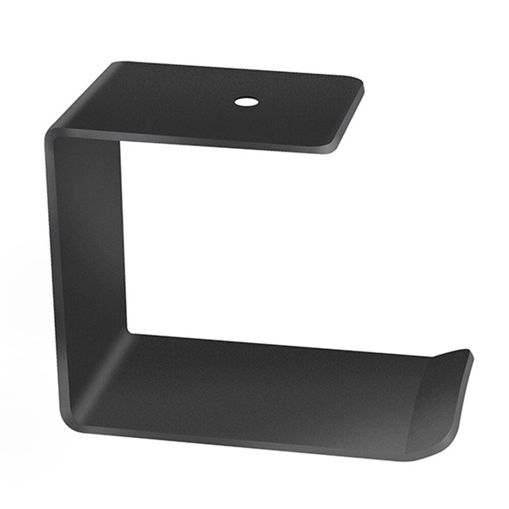 Support mural en Aluminium pour écouteurs, support en forme de support pour bureau, support de rangement pour écouteurs facile à installer, 1 unité: Black