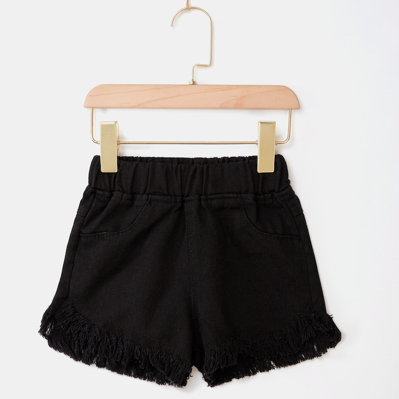 IENENS Kids Baby Girls Summer Denim Clothing Shorts Pants Jeans Clothes Children Girl Casual Short Trousers Infant Bottoms: Brown / 4T