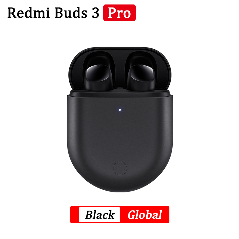 Xiaomi Redmi Buds 3 Pro TWS auricolare Bluetooth Redmi Airdots 3 Pro auricolare Wireless ANC IPX4 per K40 Note 10 Pro: BLACK GL  standard